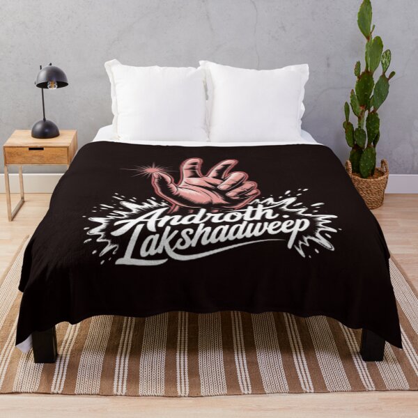 Item preview, Androth Lakshadweep Peace Hand – Retro Tropical Island Art designed and sold by dortmond.
