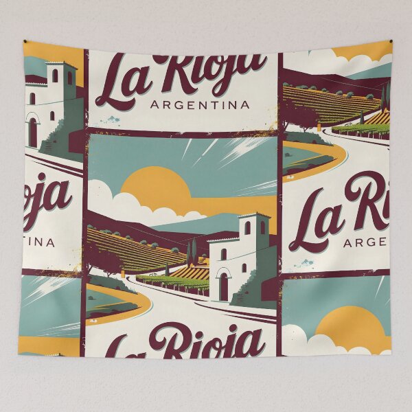 Item preview, La Rioja Argentina Vintage Travel Tourism designed and sold by TravelersGems.