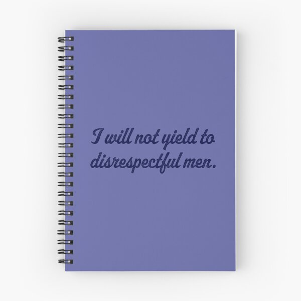 Item preview, I Will Not Yield To Disrespectful Men - Navy designed and sold by sillyjess.