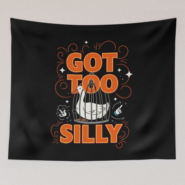 Item preview, Got Too Silly Funny Goose Pun Humor Shirt for Animal Lovers T-Shirt – Quirky Bird Gift Idea designed and sold by AI-volution.