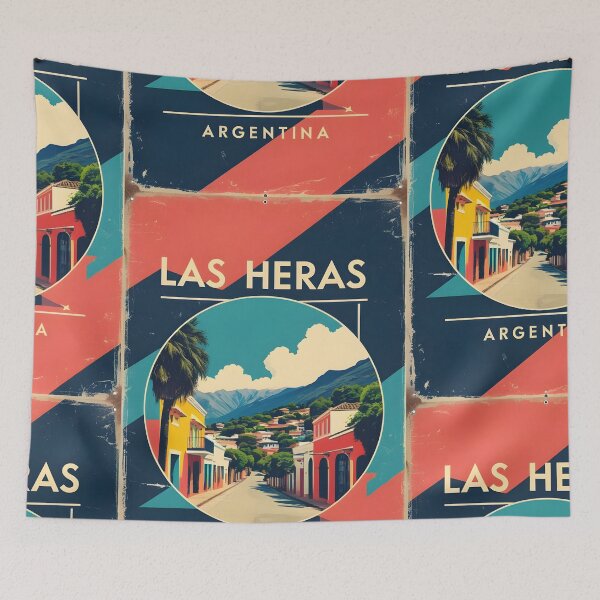 Item preview, Las Heras Argentina Vintage Travel Tourism 2 designed and sold by TravelersGems.