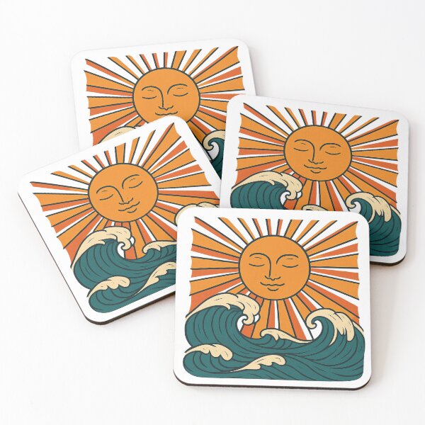 Item preview, Retro Sun and Waves – Vintage Surf Design designed and sold by Stick & Wear.