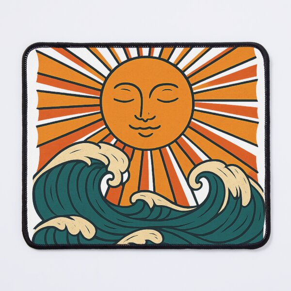 Item preview, Retro Sun and Waves – Vintage Surf Design designed and sold by Stick & Wear.