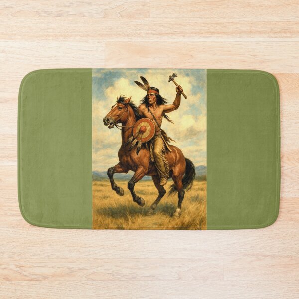 Item preview, Apache Warrior on Horseback designed and sold by GARAPROMOCIONES.
