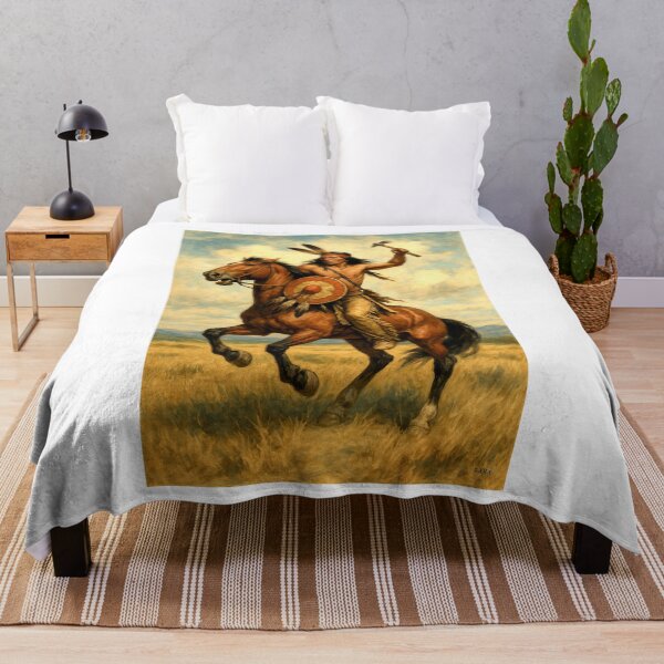 Item preview, Apache Warrior on Horseback designed and sold by GARAPROMOCIONES.