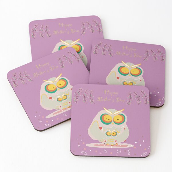 Item preview, Mother's Day Owl Hug- Cute Mom and Baby Owl Illustration designed and sold by Boomiya.