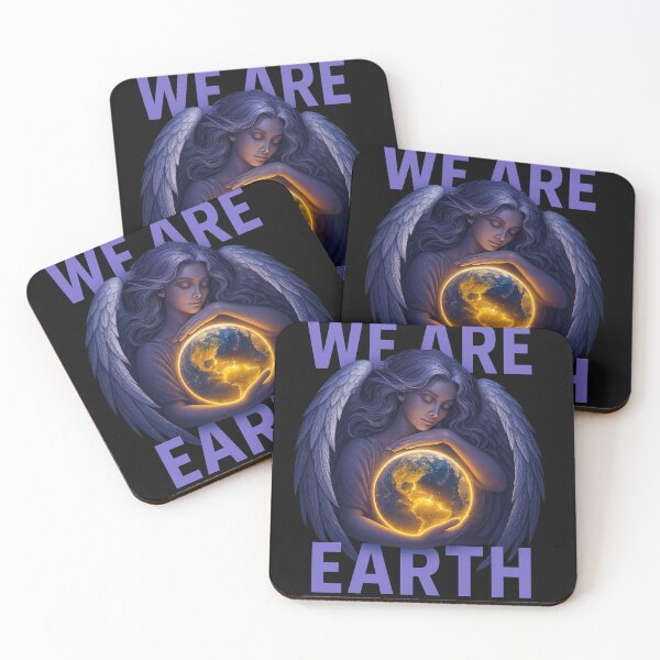 Item preview, We Are Earth – Angelic Planet Love Art for Oneness, Unity Consciousness & Spiritual Environmental Connection designed and sold by AATGShop.