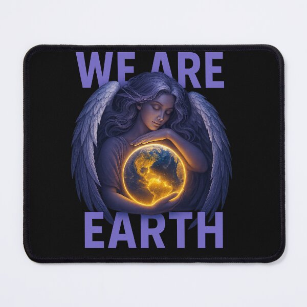 Item preview, We Are Earth – Angelic Planet Love Art for Oneness, Unity Consciousness & Spiritual Environmental Connection designed and sold by AATGShop.