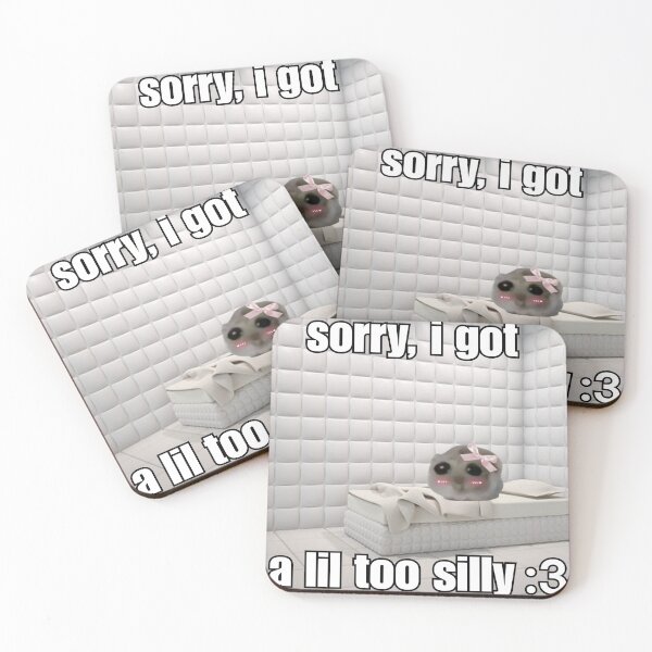 Item preview, too silly sad hampster mental hospital meme sticker v2 designed and sold by strwbrymoonbow.