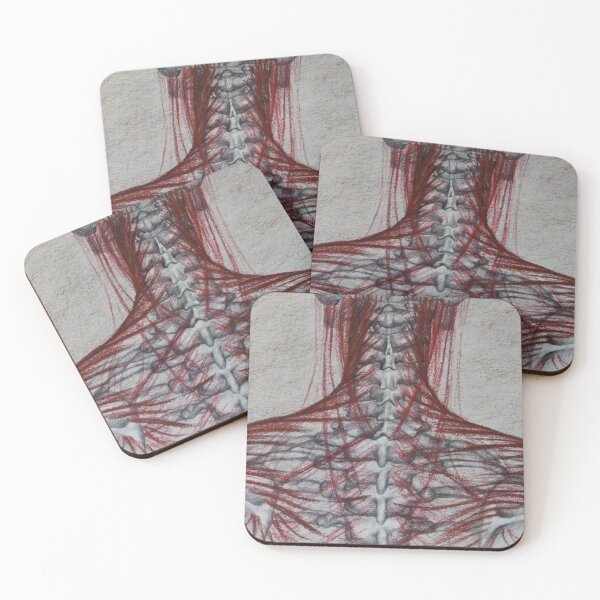 Item preview, Trapezius Muscle with skeleton, anatomical study designed and sold by GiSilver.