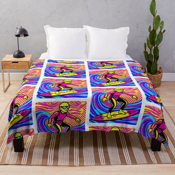 Item preview, Pop art illustration of a surfer designed and sold by PrintLabStudio.