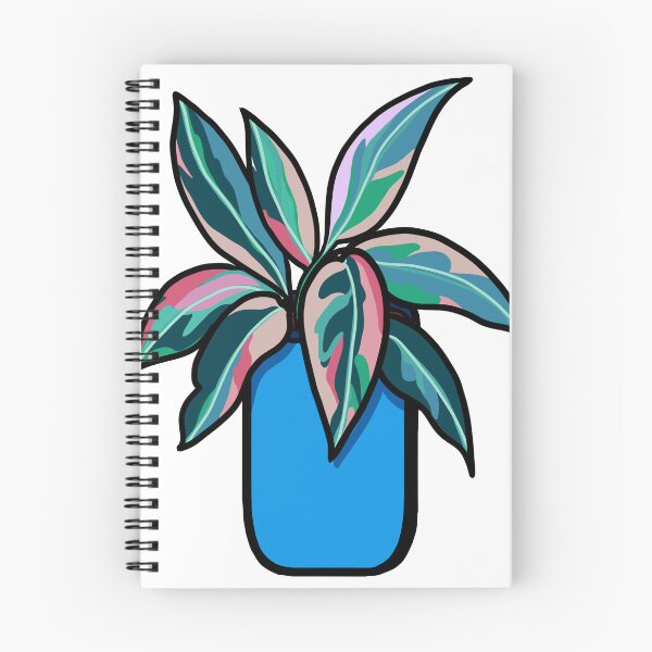 Item preview, Colorful plant in a blue pot designed and sold by SaraCaos.