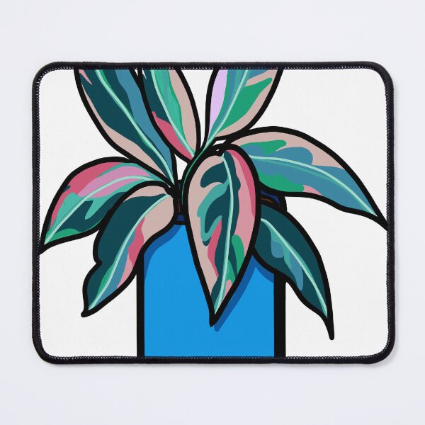 Item preview, Colorful plant in a blue pot designed and sold by SaraCaos.