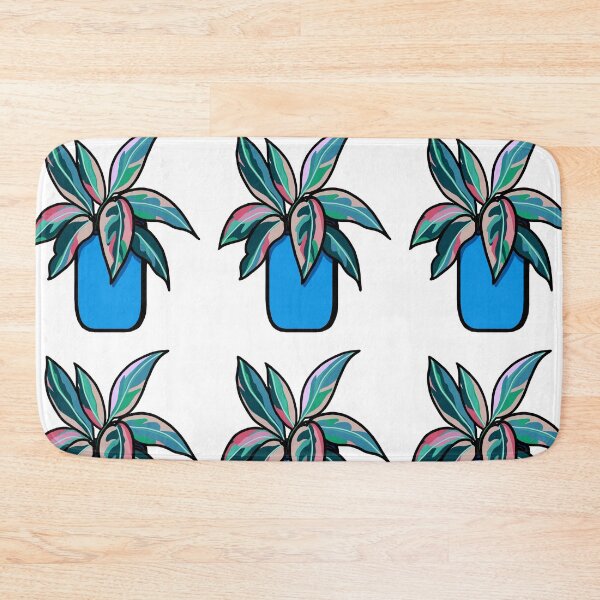 Item preview, Colorful plant in a blue pot designed and sold by SaraCaos.