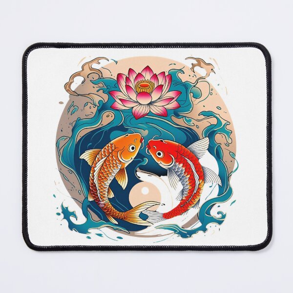 Item preview, Serene Koi & Lotus: Japanese Style Artwork designed and sold by Skyla007.