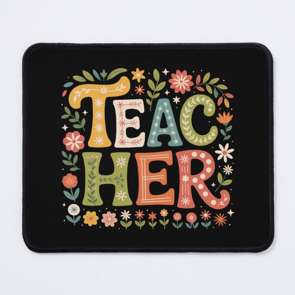 Item preview, Teacher Floral Typography designed and sold by theartfulaspie.