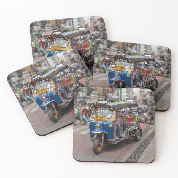 Item preview, Tuk tuk on Yaowarat Road, Chinatown, Bangkok, Thailand  designed and sold by Kevin Hellon.