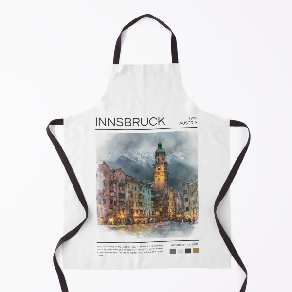 Item preview, Innsbruck - Austria - Watercolor  designed and sold by StudioRedKoala.