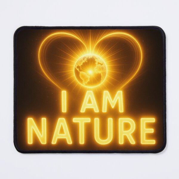 Item preview, I Am Nature – Golden Light Earth Heart Design designed and sold by AATGShop.
