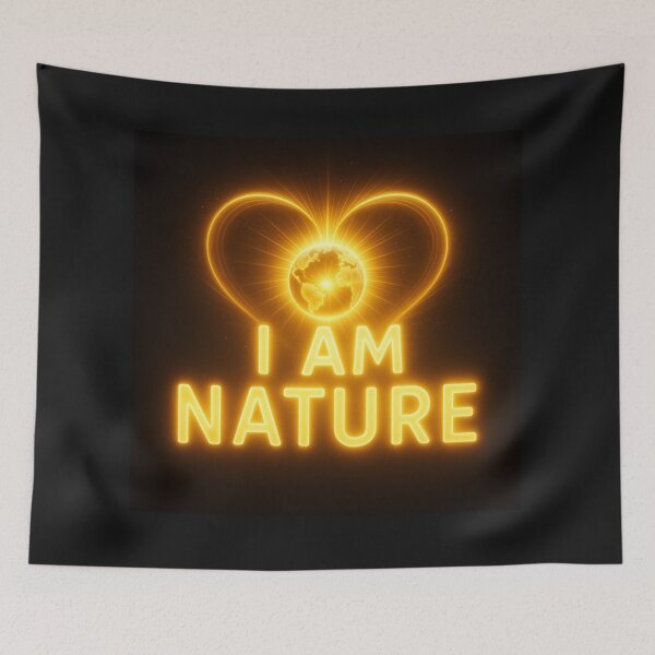 Item preview,  I Am Nature – Golden Light Earth Heart Design designed and sold by AATGShop.