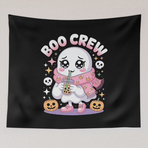 Item preview, Halloween Boo Crew Bubble Tea Ghost	 designed and sold by Vexel Studio.