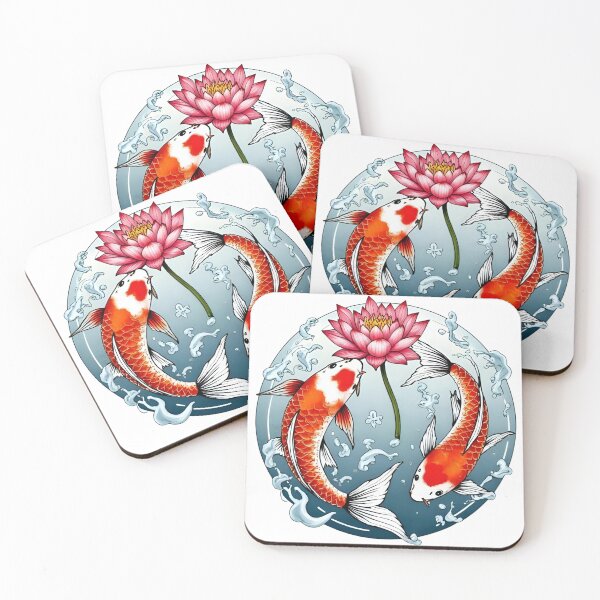 Item preview, Serene Koi & Lotus: Japanese Style Artwork designed and sold by Skyla007.