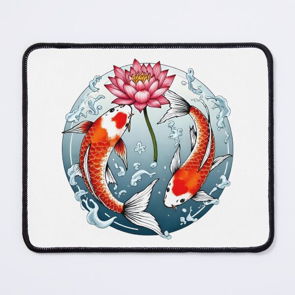 Item preview, Serene Koi & Lotus: Japanese Style Artwork designed and sold by Skyla007.