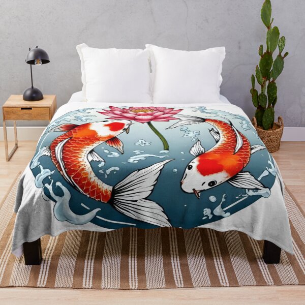 Item preview, Serene Koi & Lotus: Japanese Style Artwork designed and sold by Skyla007.