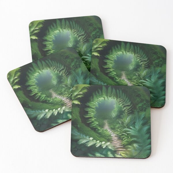 Item preview,   A Gateway Formed by Spiraling Fern Fronds designed and sold by KilianSzmid.