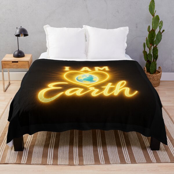 Item preview, I AM Earth – Glowing Golden Earth Love Quote designed and sold by AATGShop.