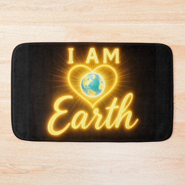 Item preview, I AM Earth – Glowing Golden Earth Love Quote designed and sold by AATGShop.
