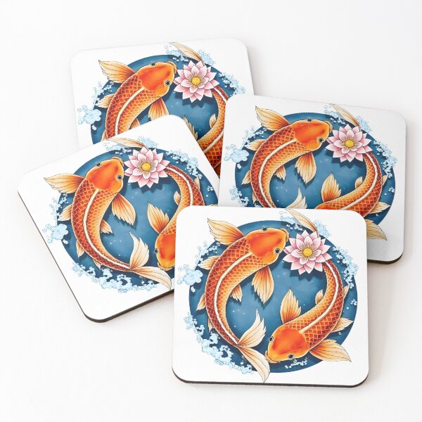 Item preview, Serene Koi & Lotus: Japanese Style Artwork designed and sold by Skyla007.