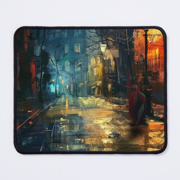 Item preview, Found in the City – Rainy Night Street Scene | Quriofy designed and sold by Quriofy.