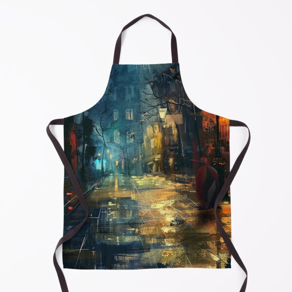 Item preview, Found in the City – Rainy Night Street Scene | Quriofy designed and sold by Quriofy.