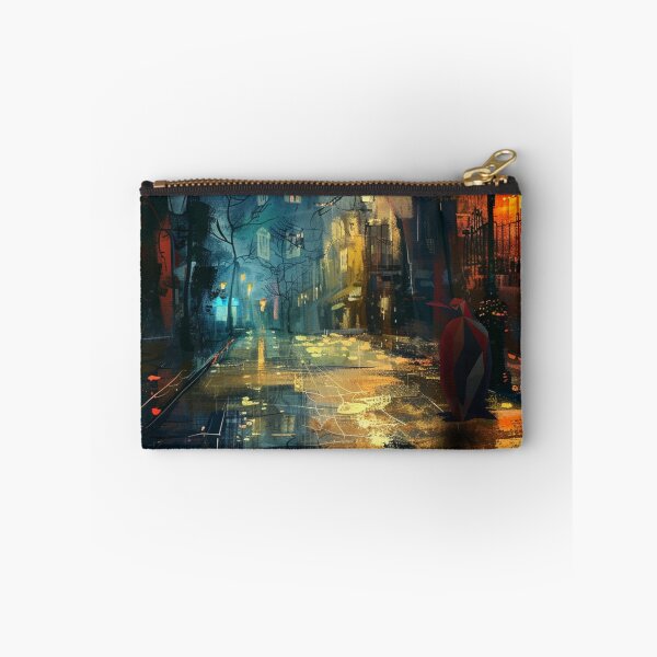 Item preview, Found in the City – Rainy Night Street Scene | Quriofy designed and sold by Quriofy.