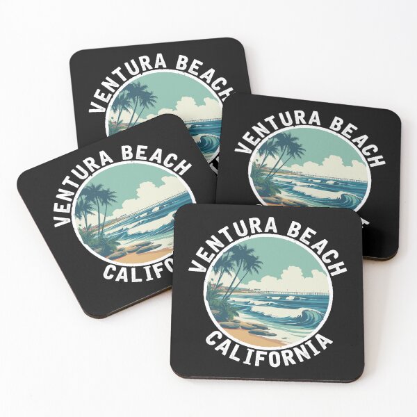 Item preview, Ventura Beach - California (with White Lettering) designed and sold by VelvetRoom.