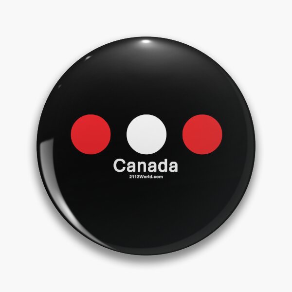 Item preview, Canada: 3 Dots + Country for Dark Colors designed and sold by 2112 World - Wearing The World.