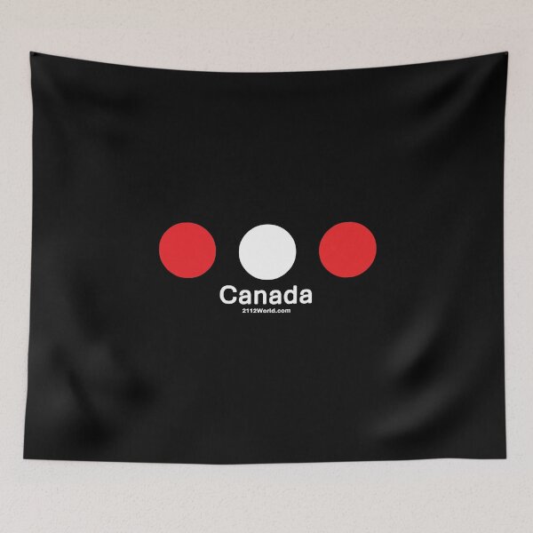 Item preview, Canada: 3 Dots + Country for Dark Colors designed and sold by 2112 World - Wearing The World.