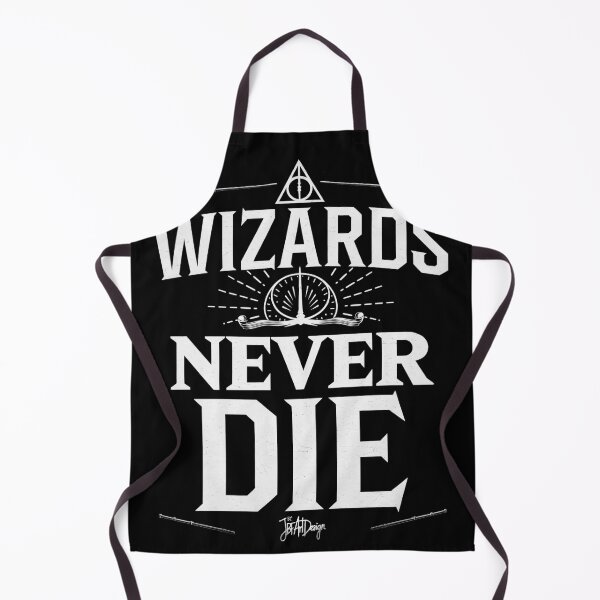 Item preview, wizards never die fantasy relics b&w designed and sold by jbfart.