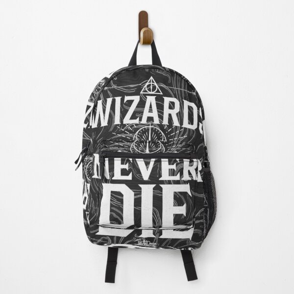 Item preview, wizards never die fantasy relics b&w designed and sold by jbfart.