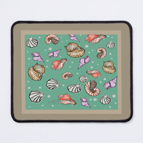 Item preview, Seashells Pattern - watercolor graphic design designed and sold by Annie Mason Art.