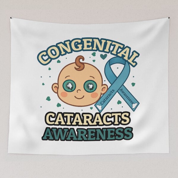 Item preview, Congenital Cataracts Awareness – Cute Blind Baby designed and sold by Eyepatch-Jacks.