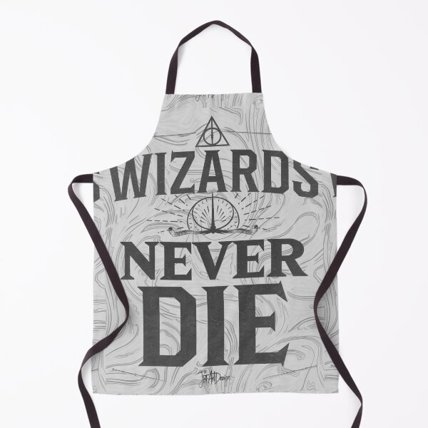 Item preview, wizards never die fantasy relics b&w designed and sold by jbfart.