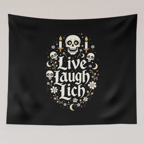 Item preview, Live, Laugh, Lich designed and sold by Nerd Forge.