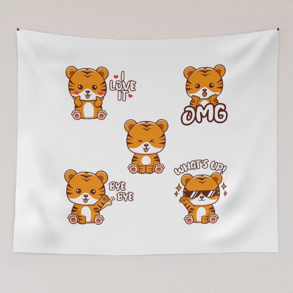 Item preview, Tiger Pack Cute Cub designed and sold by HimayaStudio.