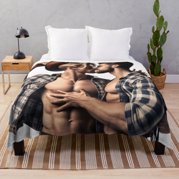 Item preview, Beautiful cowboys about to kiss designed and sold by RAMxLOVE.