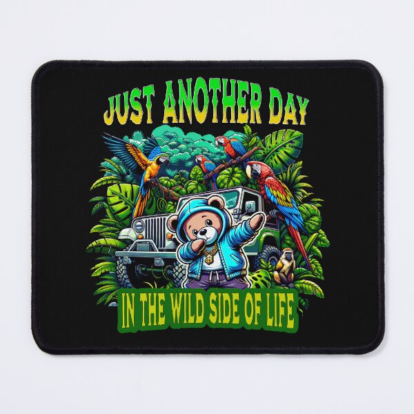 Item preview, Just Another Day in the Wild Side of Life ,Dab Pose Bear with Wild Nature Background designed and sold by Teeshart.