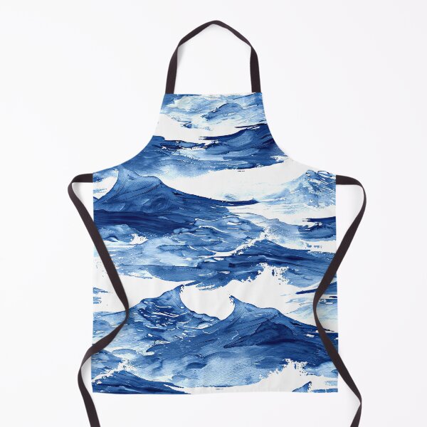 Item preview, Asian-Style Luxurious Blue Ocean Waves Abstract Art designed and sold by DEC02.