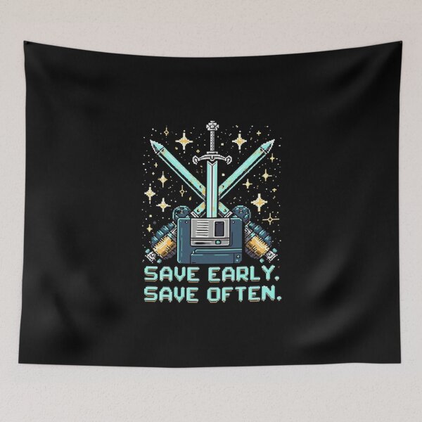 Item preview, Save Early, Save Often designed and sold by Nerd Forge.