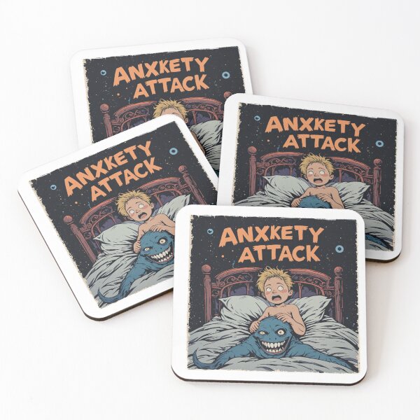Item preview, Anxiety Attack - Surreal Night Terror Illustration designed and sold by Dospart.